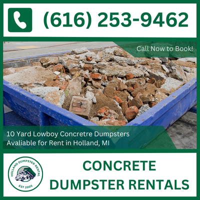 Holland Concrete Dumpster Rental